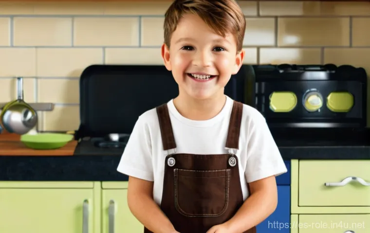 주방놀이 요리책 포함 제품 - **Prompt:** Two children, a boy and a girl aged around 6-7, are joyfully collaborating in a modern, ... 주방놀이 요리책 포함 제품 - **Prompt:** Two children, a boy and a girl aged around 6-7, are joyfully collaborating in a modern, ...