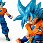 Home 22 캐릭터 완구 애니메이션 연계 - Highly detailed collectible figure of a Dragon Ball character in dynamic action pose, wearing iconic...